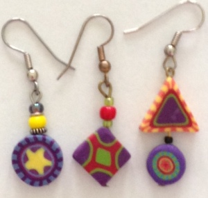 Fimo Bead Earrings