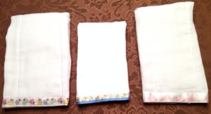 Finished Burp Cloths